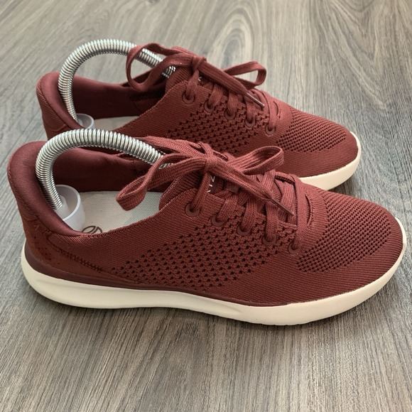 Kizik Wide Lima Slip-On Sneakers Casual Shoes Hands Free Burgundy‎ 6.5M/8W - Picture 1 of 10